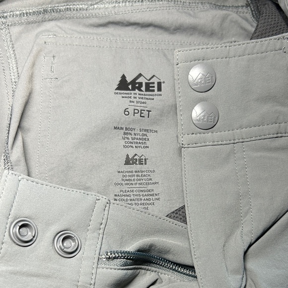 REI Co-op Hybrid‎ Screeline Pants Women’s 6P Hiking Trail Outdoor – Gray - Picture 14 of 15